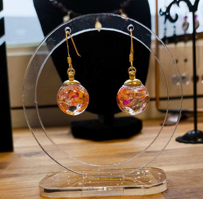 Boucles d'oreilles "Fleurs de printemps"
