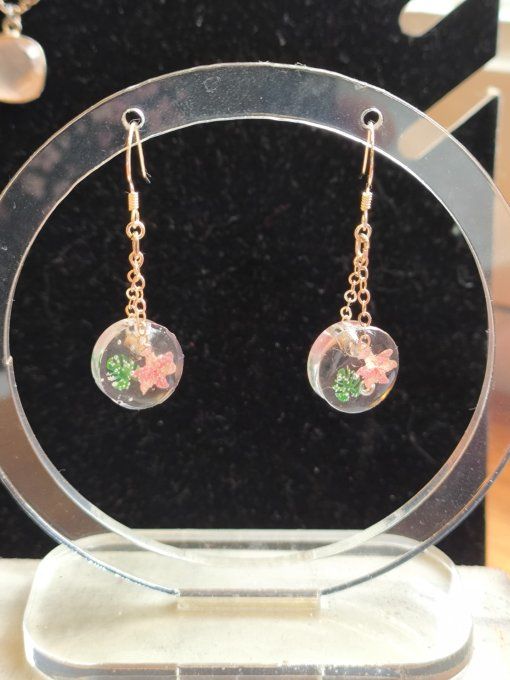 Boucles d'oreilles "Fleurs  d'été"